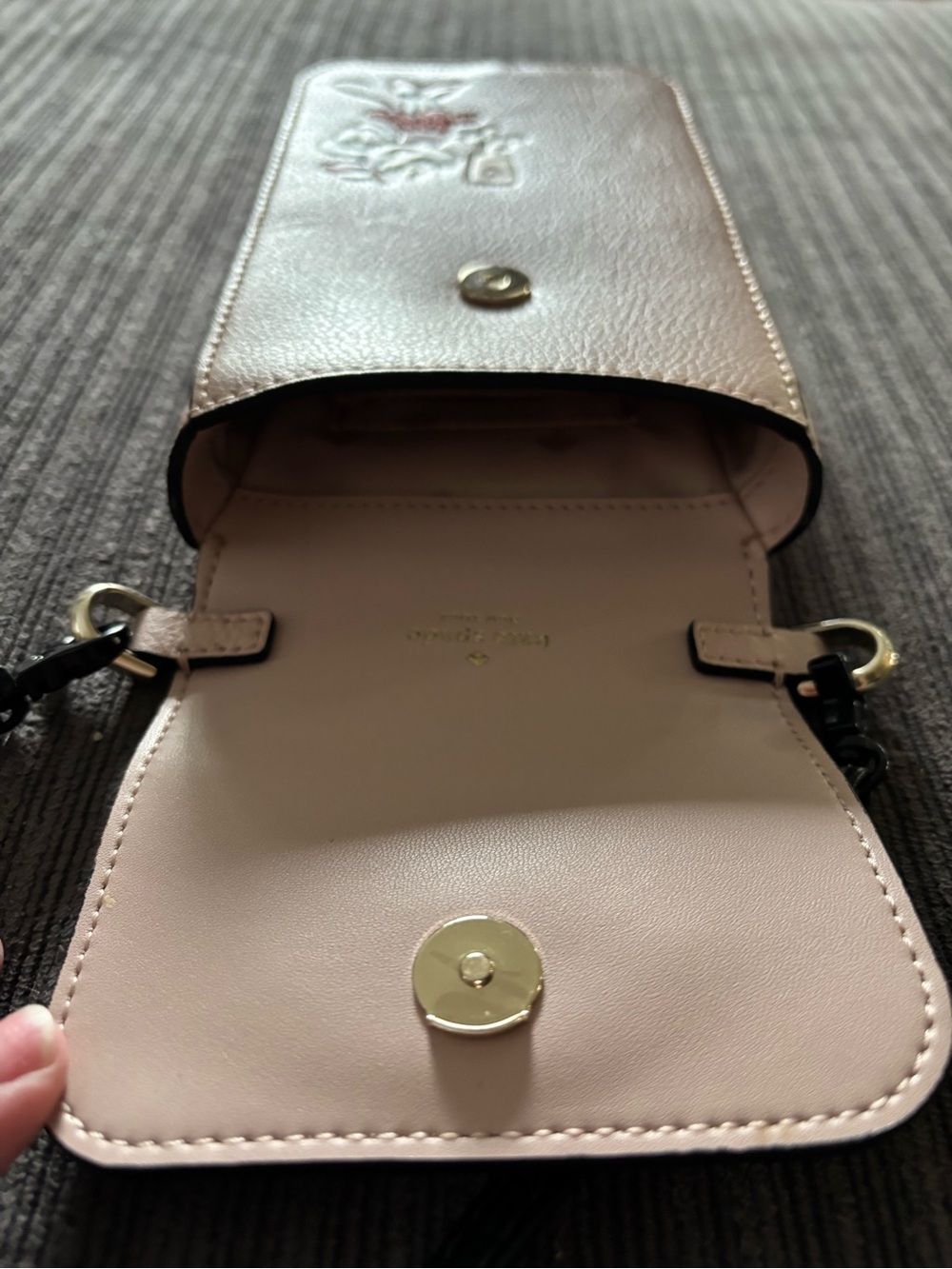 kate spade Pink & Black Minnie Mouse Crossbody Phone Bag - Picture 3 of 3